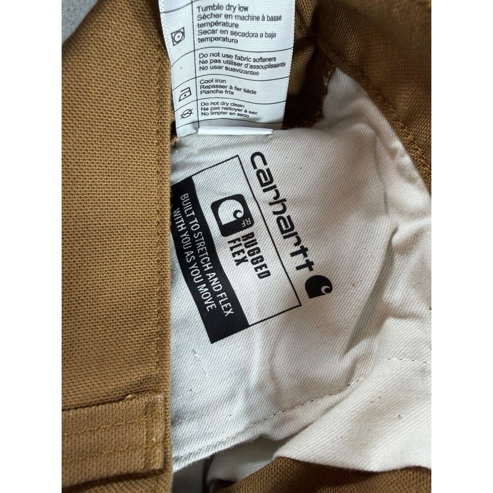 Carhartt Pants Men 30x32 Rugged Flex Relaxed Duck Double Front Knee Utility Work - Picture 10 of 10
